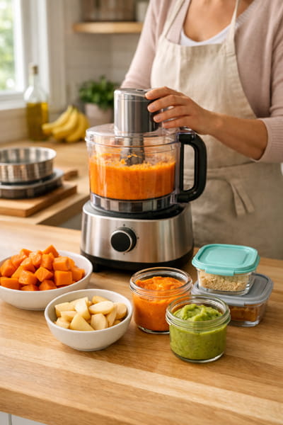 How to use a Food Processor to Make baby Food
